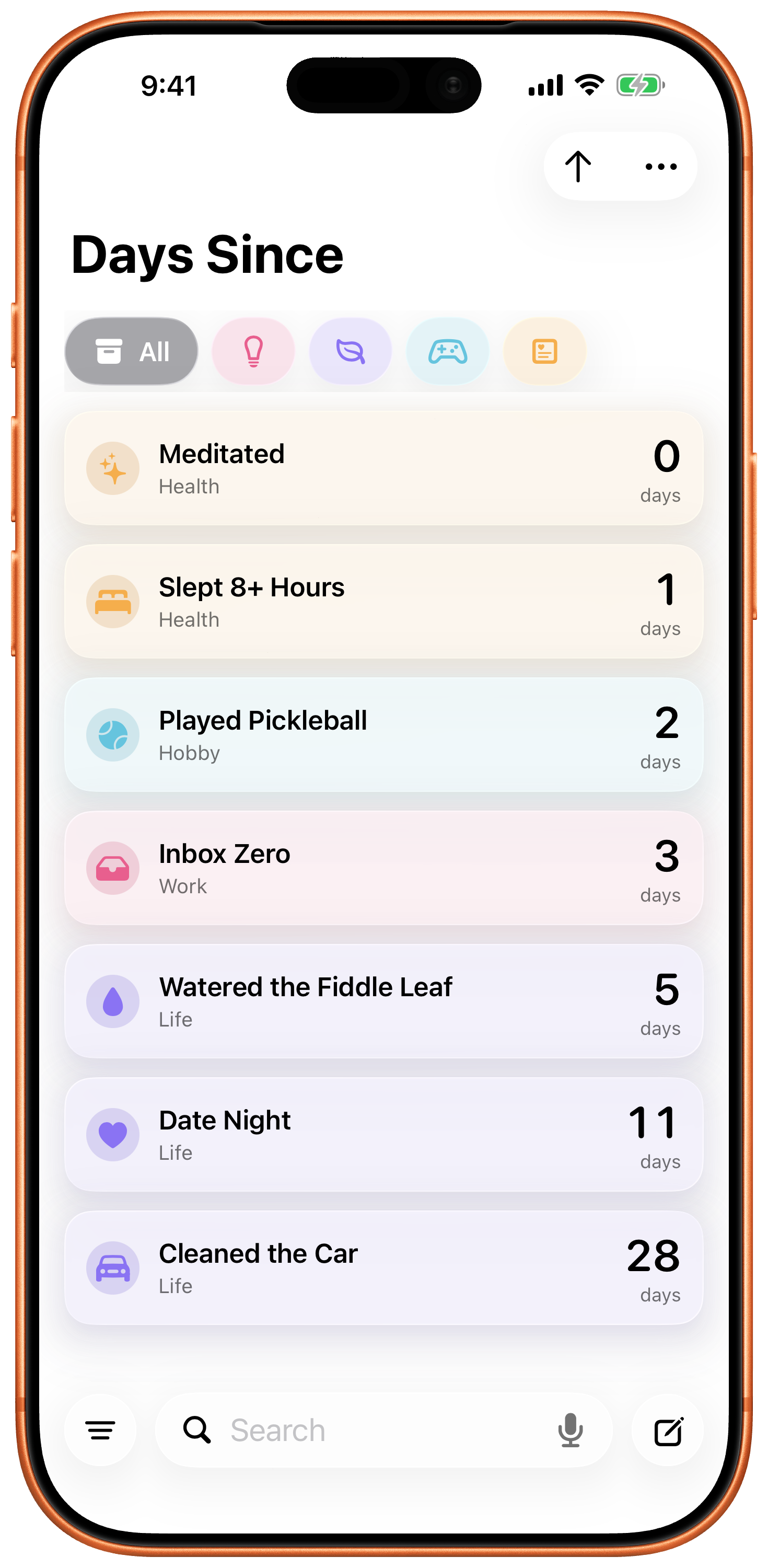 Days Since Screenshot